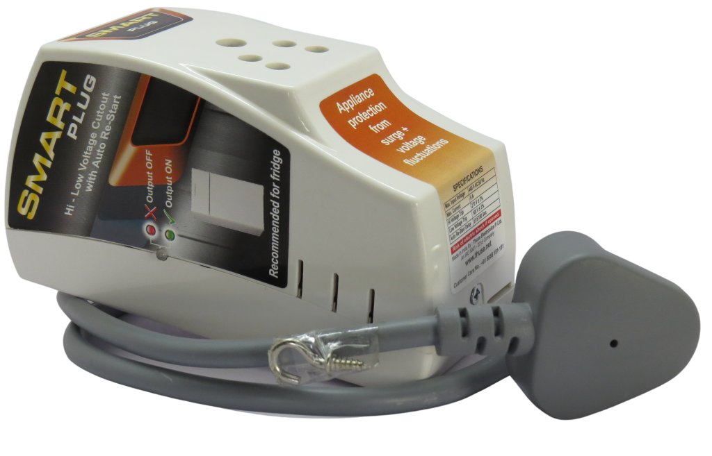 Smart Plug Fridge High Low Voltage Protector rated 6A with Cord, with