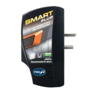 6 Amp Smart Plug (Black) Voltage Protector for TV, Food Processor, Mobile Phone/Laptop Charger, Home Theatre, CCTV, 6 A Inverter, Scientific Instruments, Over-Under Voltage Protector with Surge Protection Upto 4000 Volts